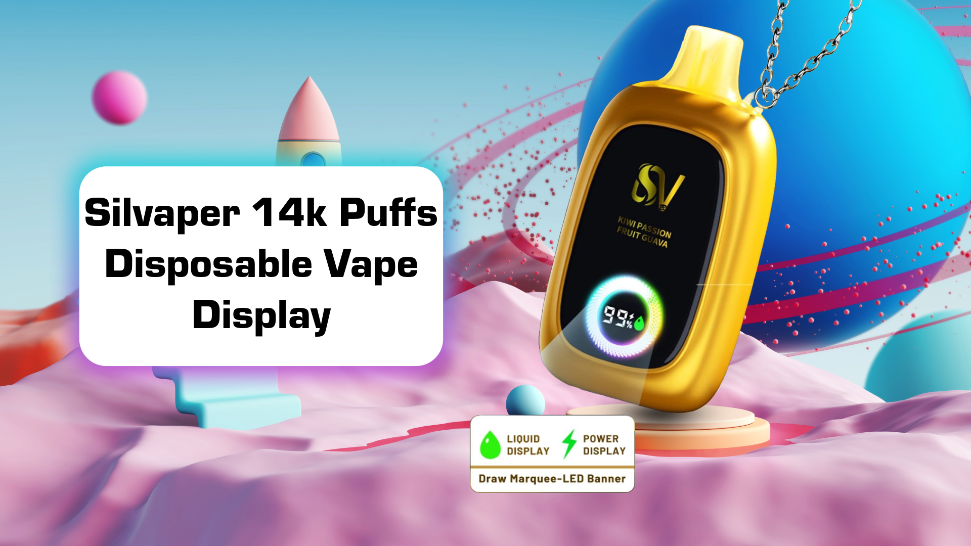 Silvaper 14000 Puffs Disposable Vape Display UAE Dubai