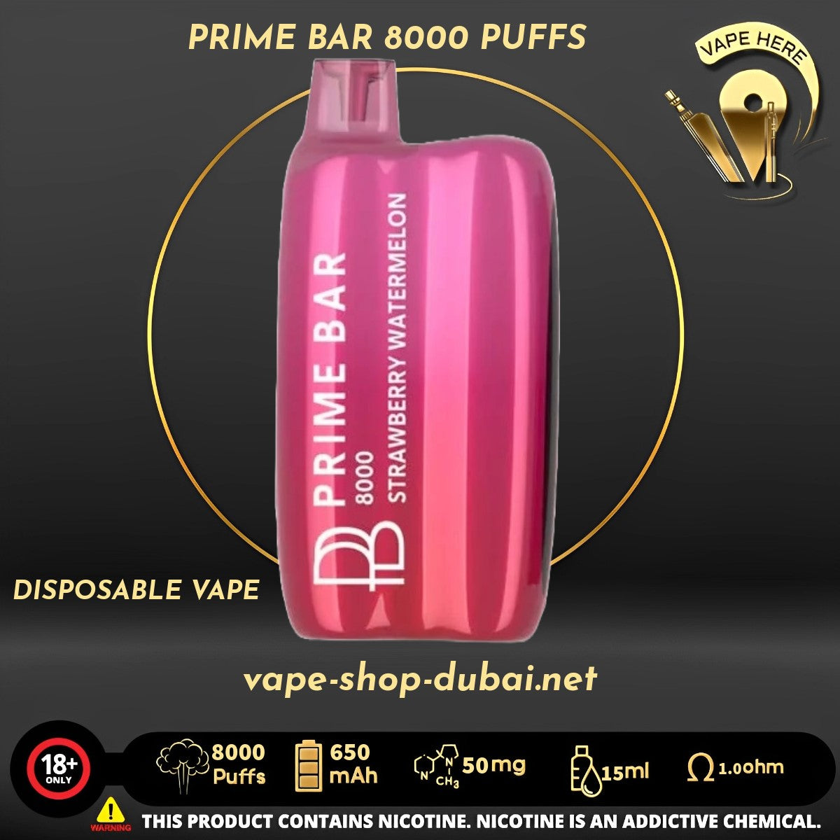 PRIME BAR 8000 PUFFS 50MG DISPOSABLE VAPE UAE Dubai