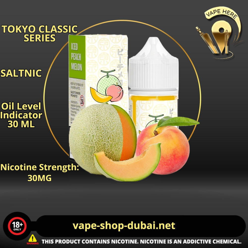 TOKYO PEACH MELON SALTNIC 30ML 30MG- CLASSIC SERIES UAE Abu Dhabi