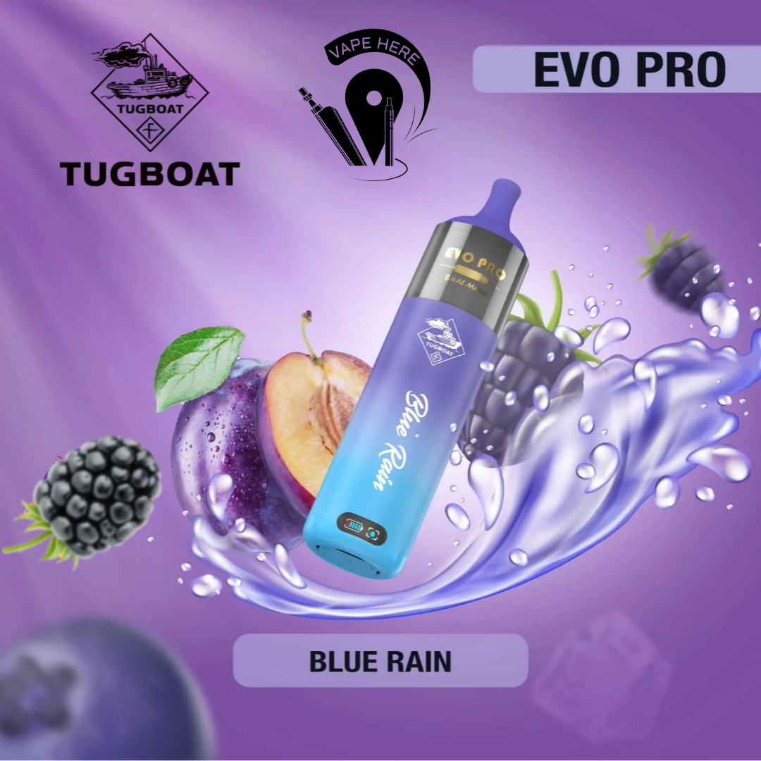 Tugboat EVO PRO 15000 Puffs Disposable Vape Blue Rain