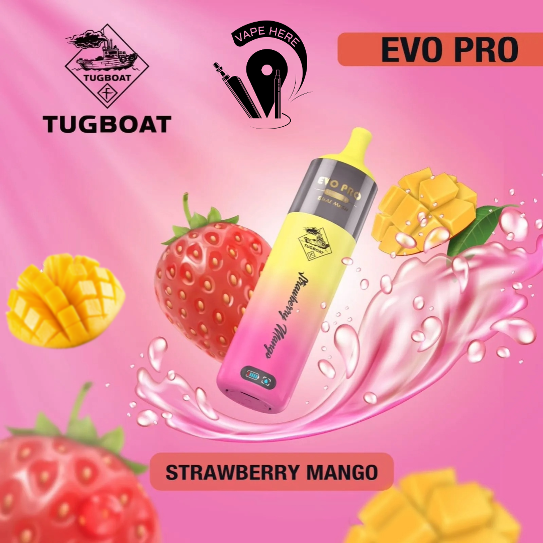 Tugboat EVO PRO 15000 Puffs Disposable Vape Strawberry Mango UAE Ajman