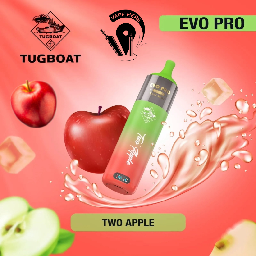 Tugboat EVO PRO 15000 Puffs Disposable Vape Two Apples UAE Duabi