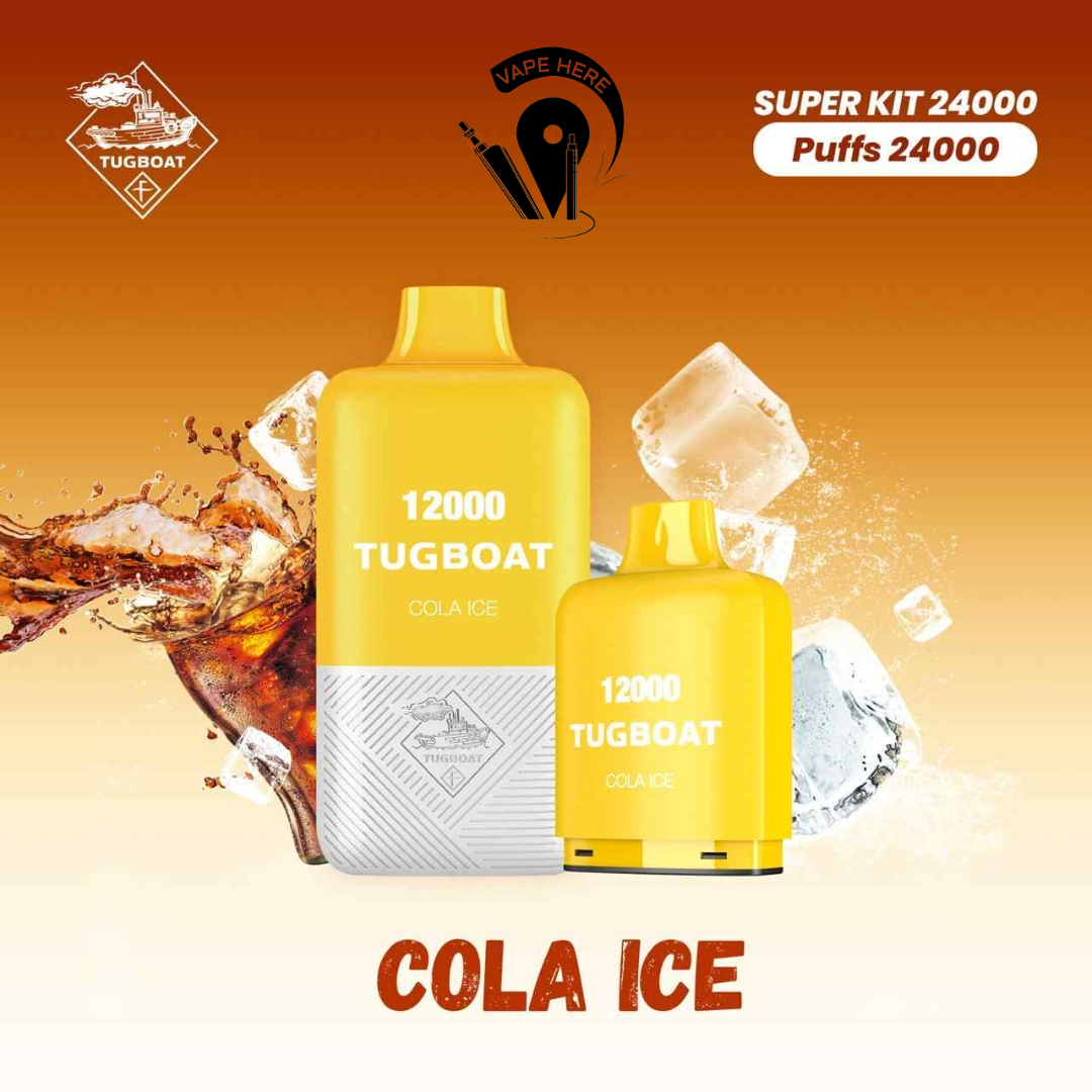 Tugboat Super Kit 24000 Puffs Disposable Vape Cola Ice UAE Al Ain