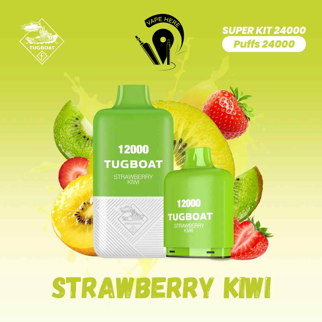 Tugboat Super Kit 24000 Puffs Disposable Vape Strawberry Kiwi UAE Ras Al Khaimah