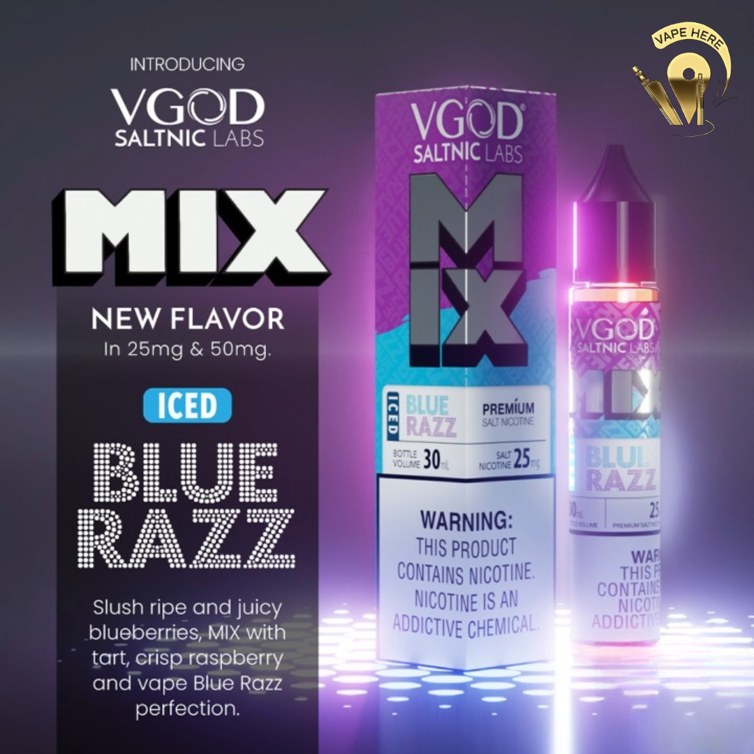 VGOD Iced Mix Series Nic Salt 30ml Blue Razz Ice UAE Abu Dhabi
