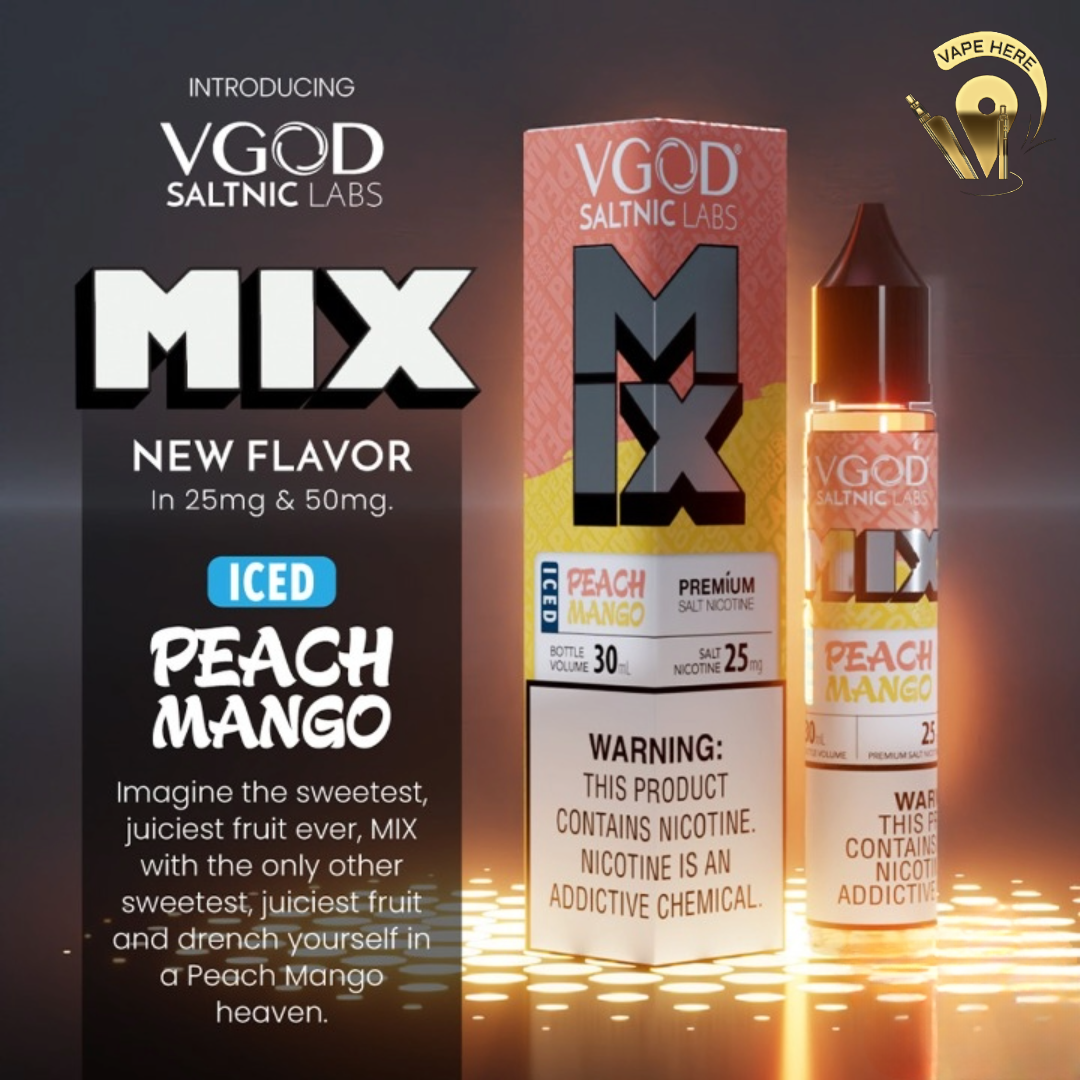 VGOD Iced Mix Series Nic Salt 30ml Peach Mango UAE Al Ain