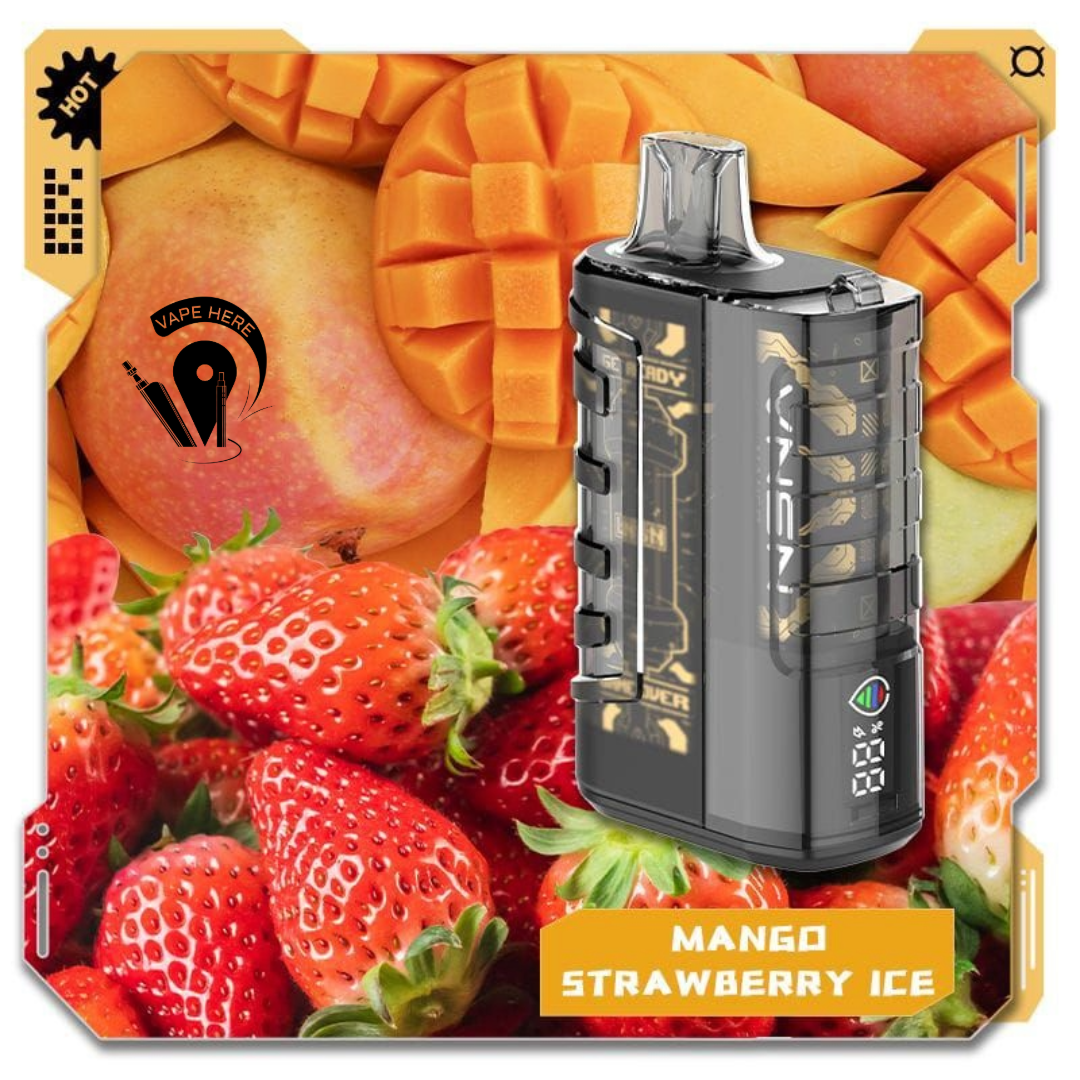 VNSN Ghost 15000 Puffs Disposable Vape 50mg Strawberry Mango Ice UAE Al Ain