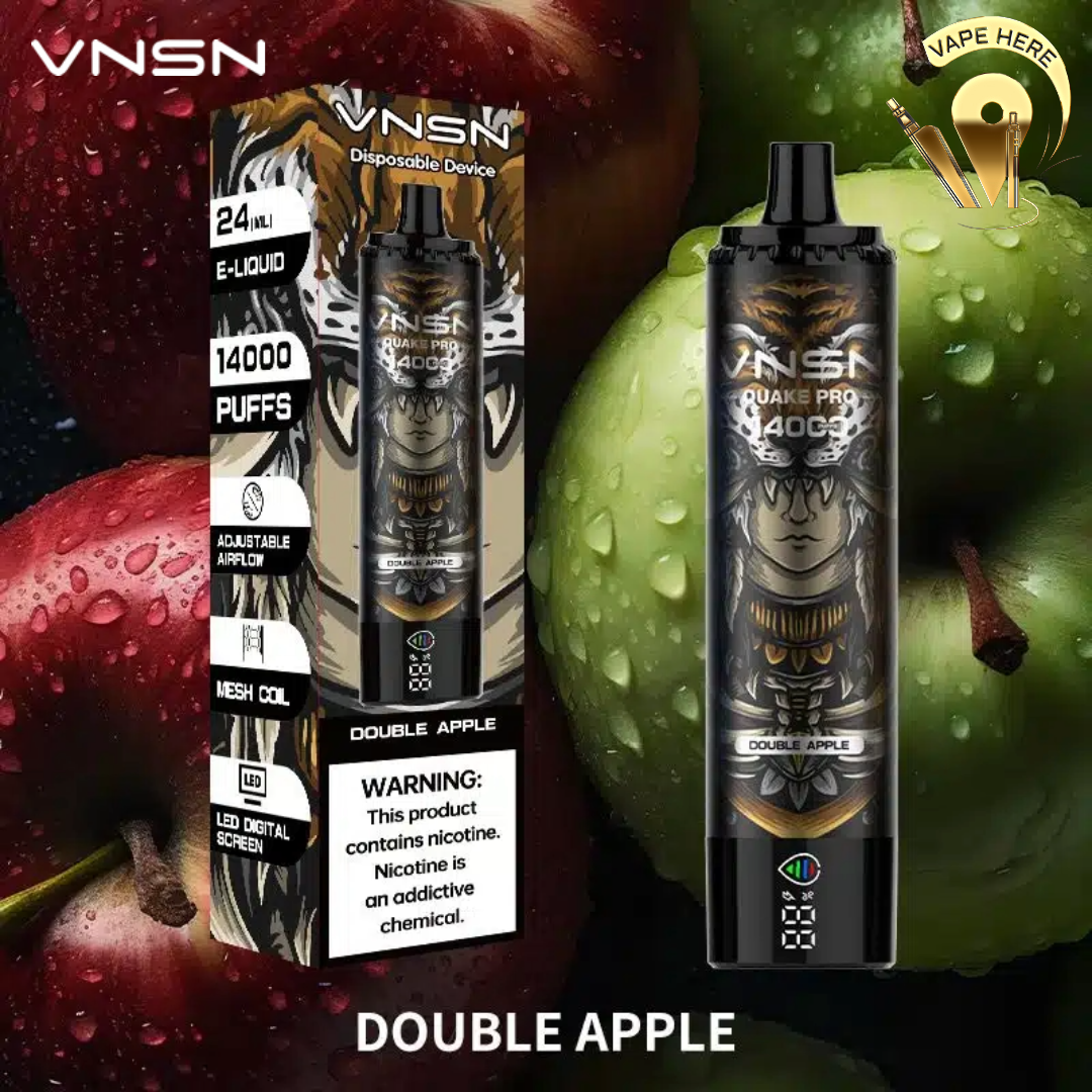 VNSN QUAKE PRO 14000 Puffs Disposable Vape Double Apple UAE Dubai