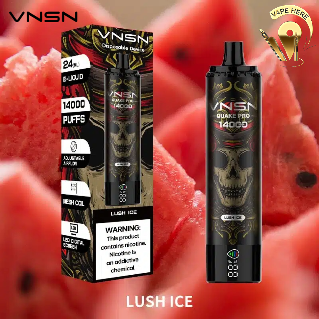 VNSN QUAKE PRO 14000 Puffs Disposable Vape Lush Ice UAE Ajman