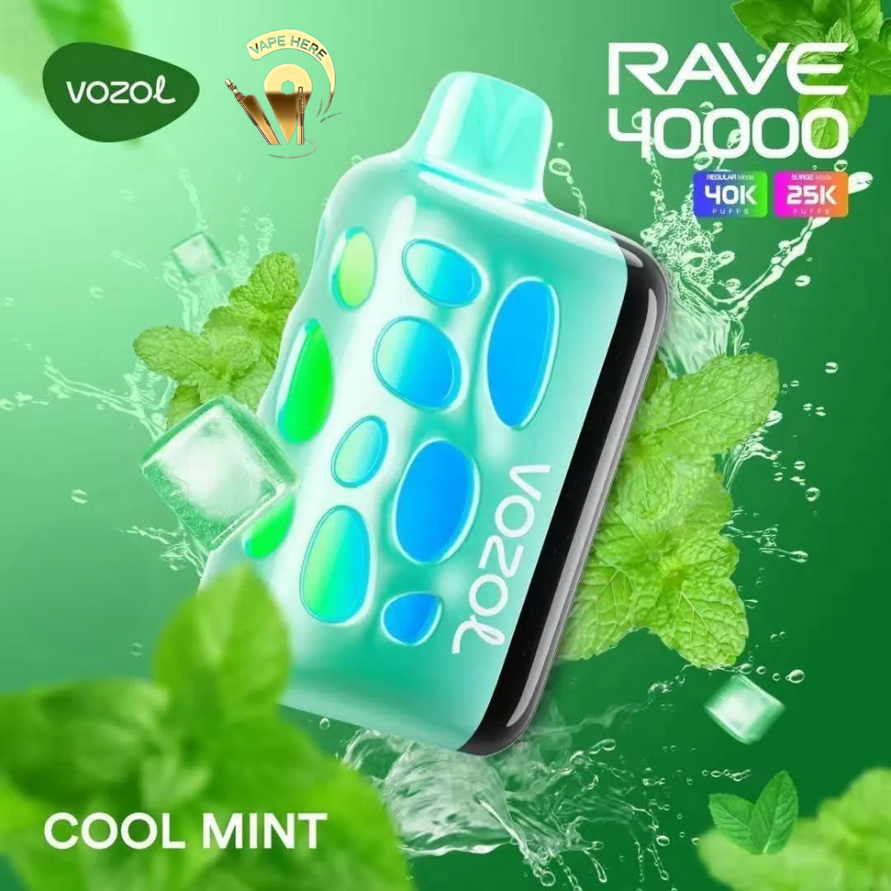 VOZOL RAVE 40K DISPOSABLE VAPE (Dual Power Mode) Cool Mint UAE Umm Al Quwain
