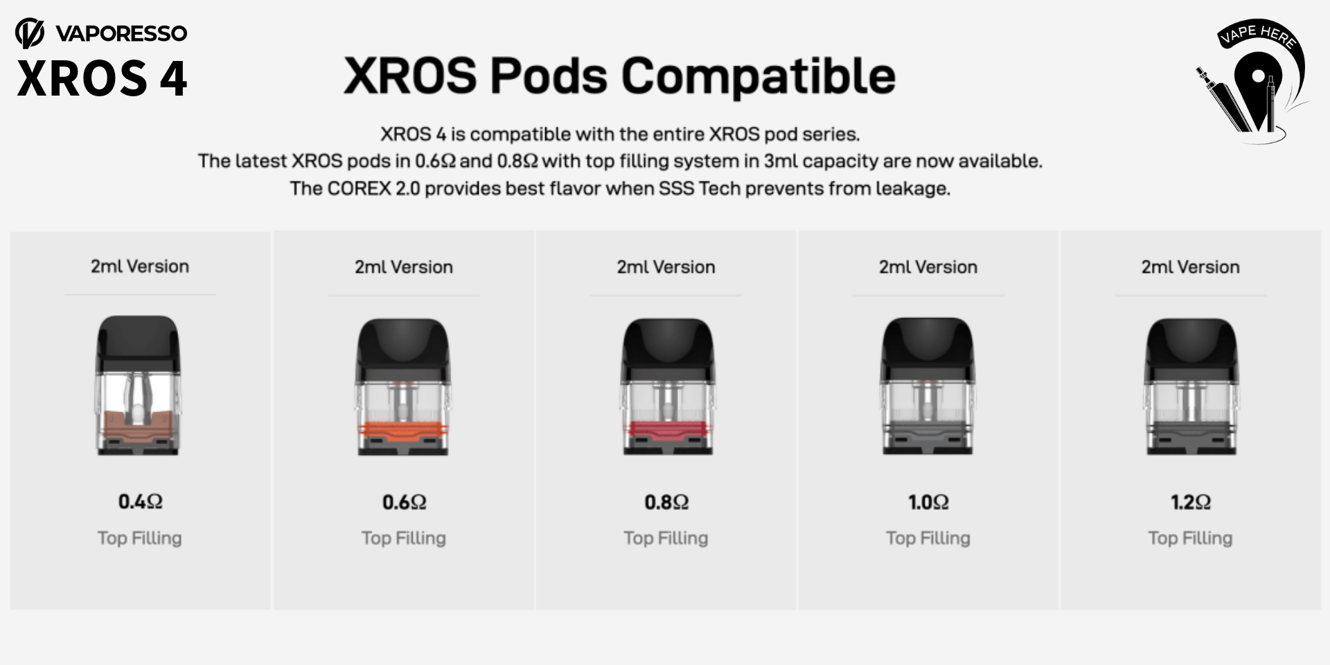 Vaporesso XROS 4 Kit 1000mAh UAE Umm Al Quwain