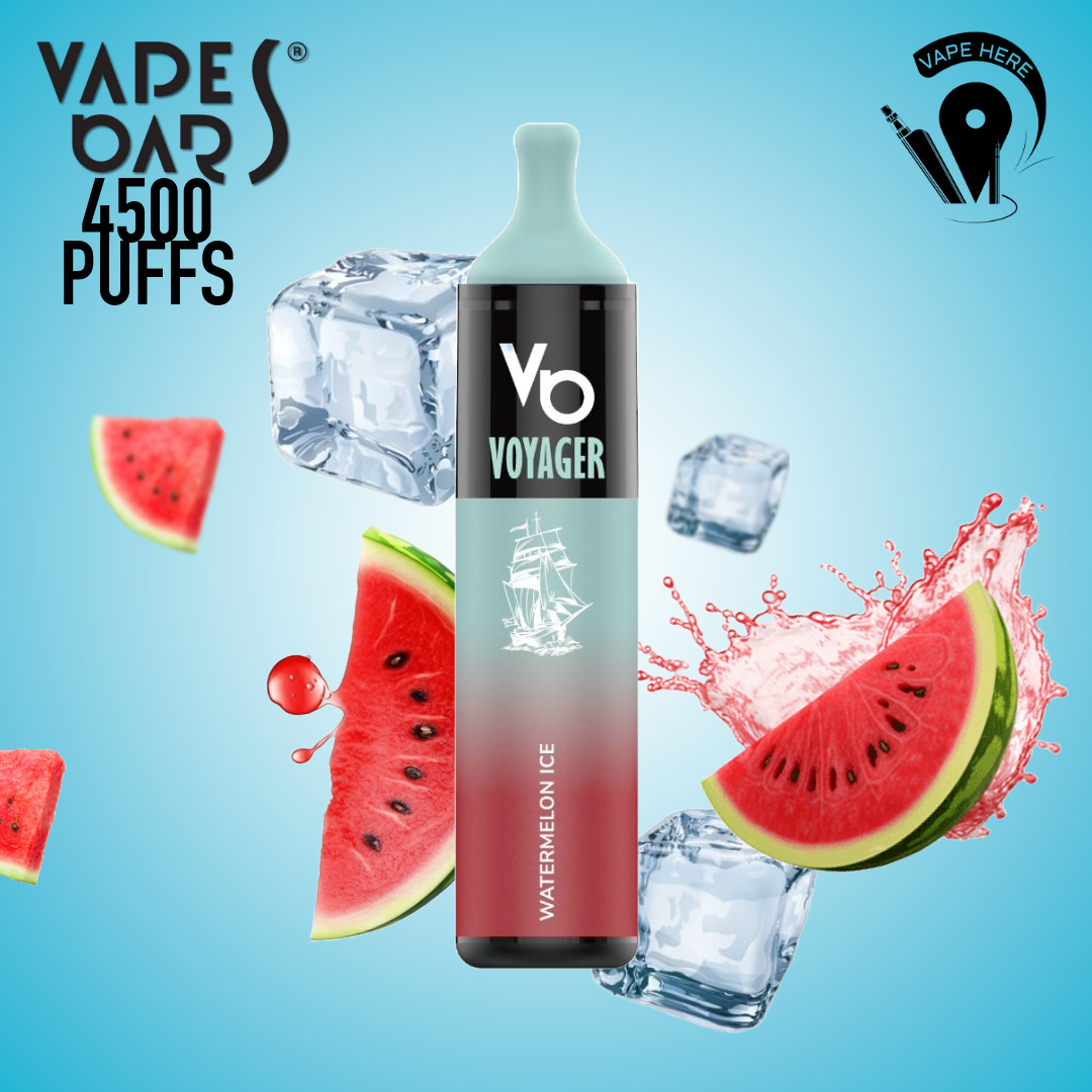 Voyager 4500 Puffs Disposable Vape 50mg By Vapes Bars Watermelon UEA Al Ain