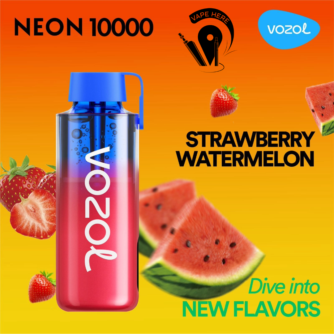 Vozol NEON 10000 Puffs Disposable Vape Strawberry Watermelon