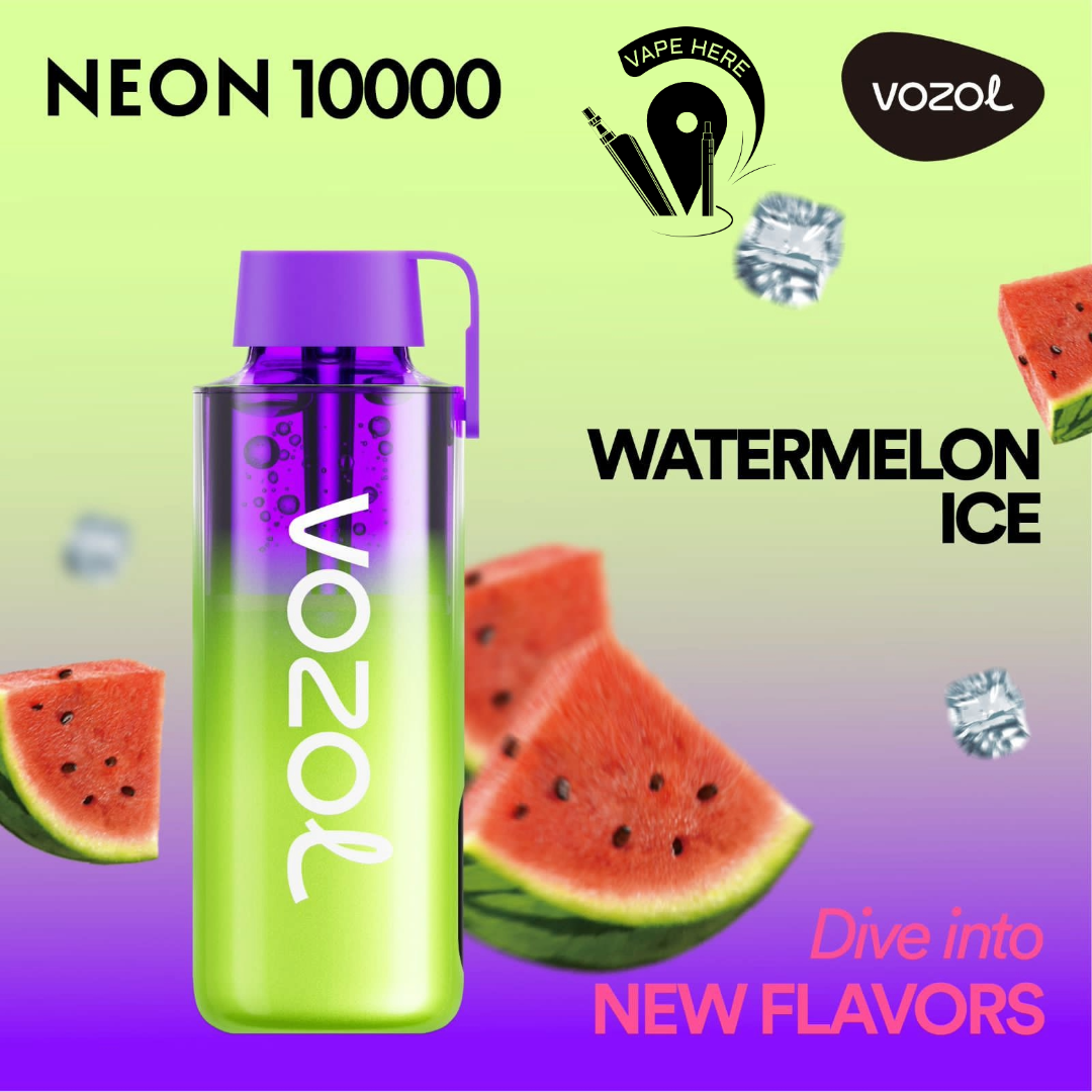 Vozol NEON 10000 Puffs Disposable Vape Watermelon Ice