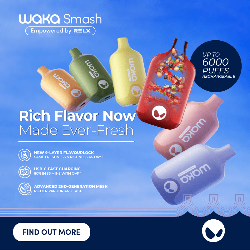 WAKA SMASH 5500 PUFFS 18MG DISPOSABLE vape here store abu dhabi dubai uae VAPE