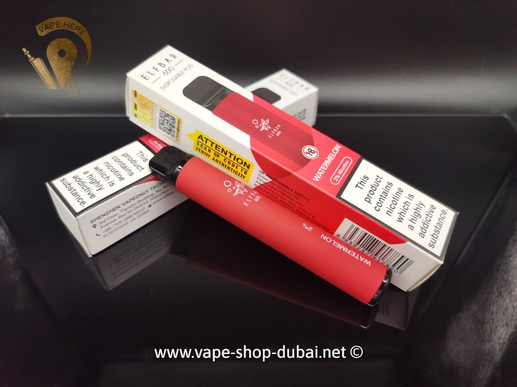 Elf Bar 600 Puffs Disposable 20 mg Dubai