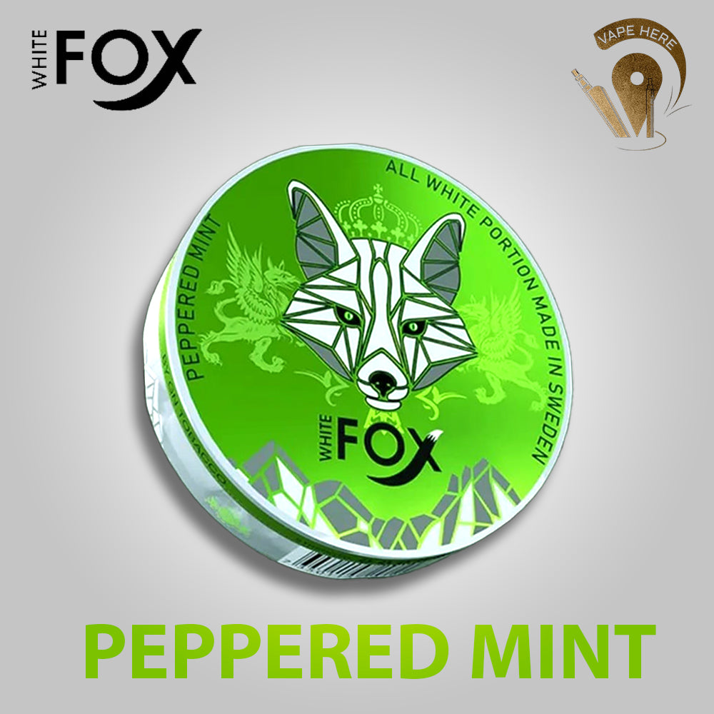 White Fox Nicotine Pouches Peppered Mint UAE Al Ain