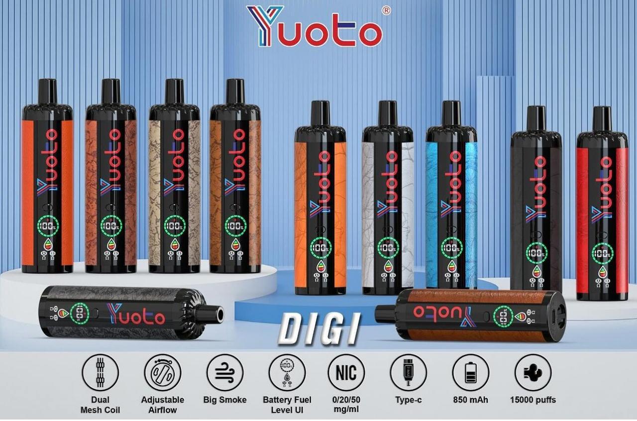 Yuoto DIGI 15000 Puffs Disposable Vape UAE Dubai