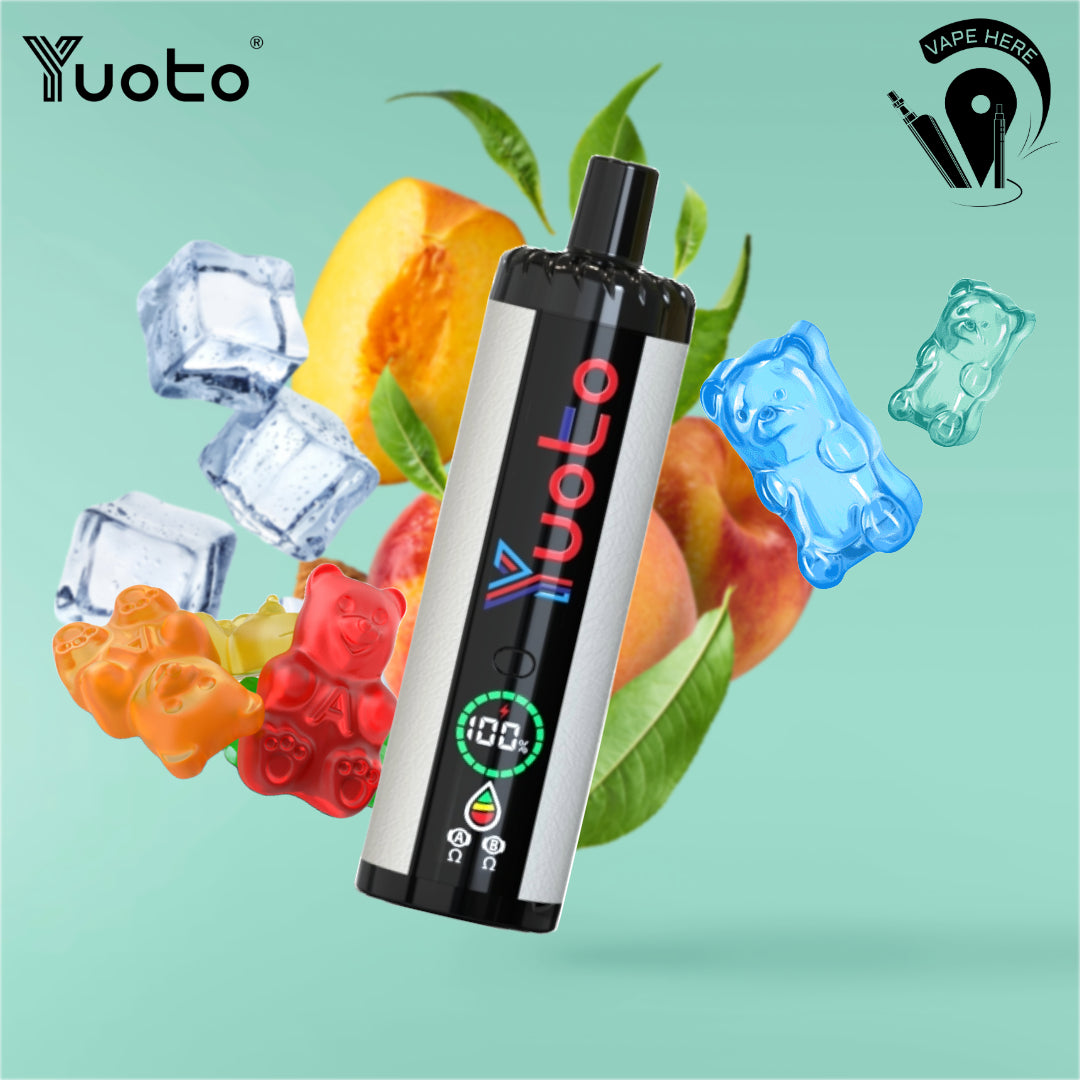 Yuoto DIGI 15000 Puffs Disposable Vape Peach Gummy Bears UAE Dubai