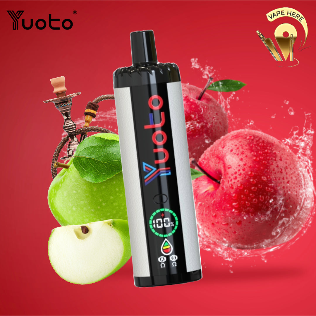 Yuoto DIGI 15000 Puffs Disposable Vape Two Apple Hookah UAE Fujiarah