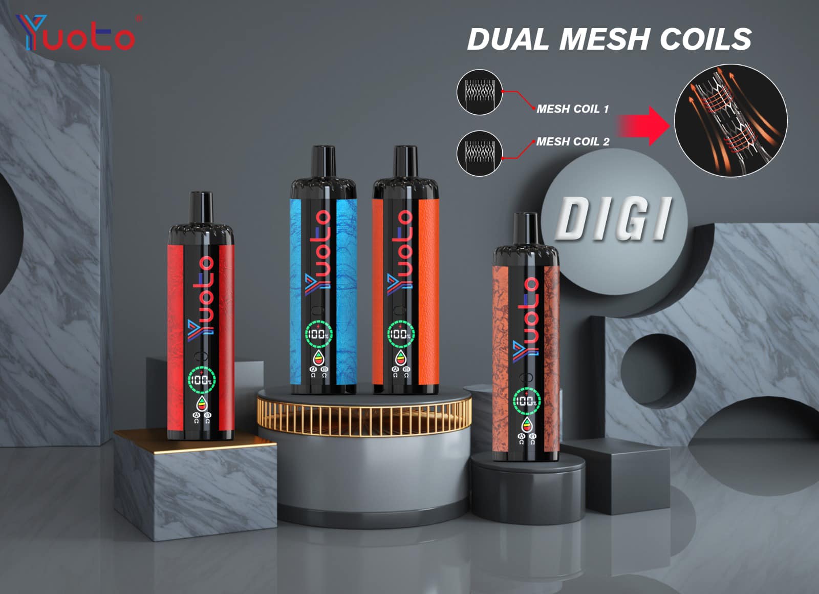 Yuoto DIGI 15000 Puffs Disposable Vape UAE Abu Dhabi