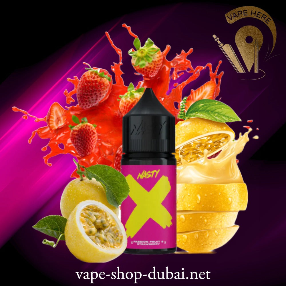 NASTY PASSION FRUIT & STRAWBERRY SALTNIC 30ML – X SERIES UAE Dubai