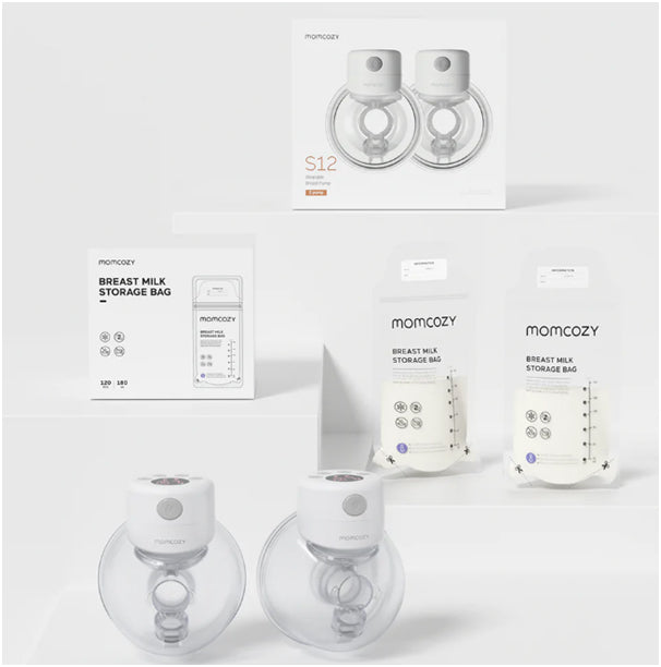 Momcozy S12 Pro (2 Pumps) Wearable Breast Pump High Efficiency 3 Modes, 9  Intens