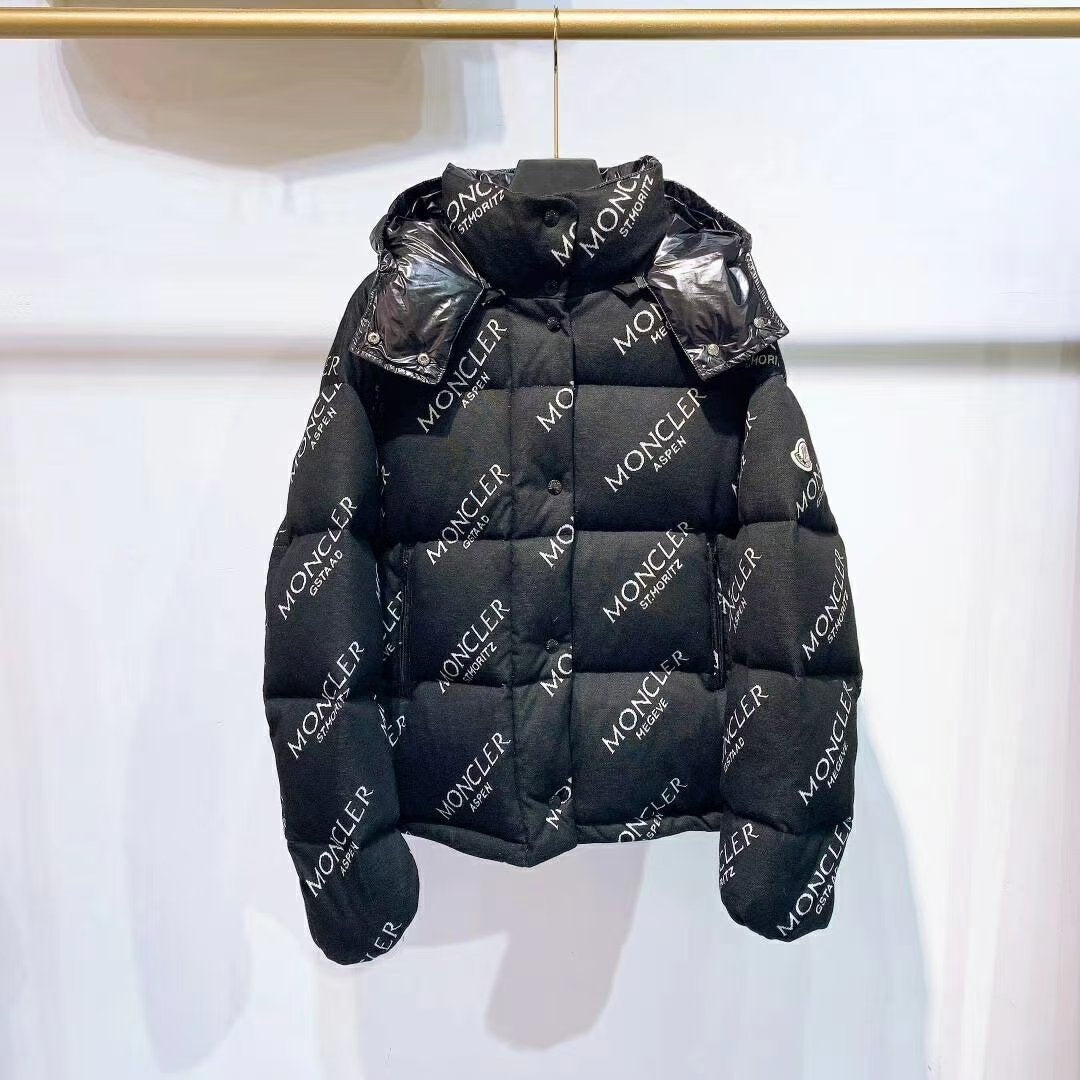 Moncler Black Women's Fashion Down Jacket Cardigan Coat new discount