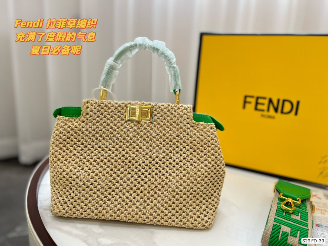Fendi Women's Tote Bag Handbag Shopping Leather Tote Crossbody Satchel 06311