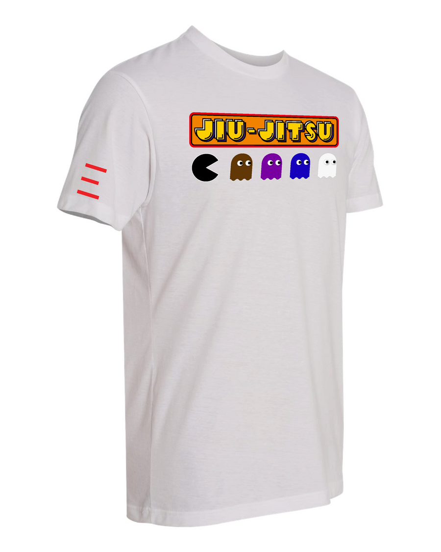 JIU-JITSU -Black Belt Eating All the Other Belts - Video Game - BJJ Funny Meme Premium T-Shirt