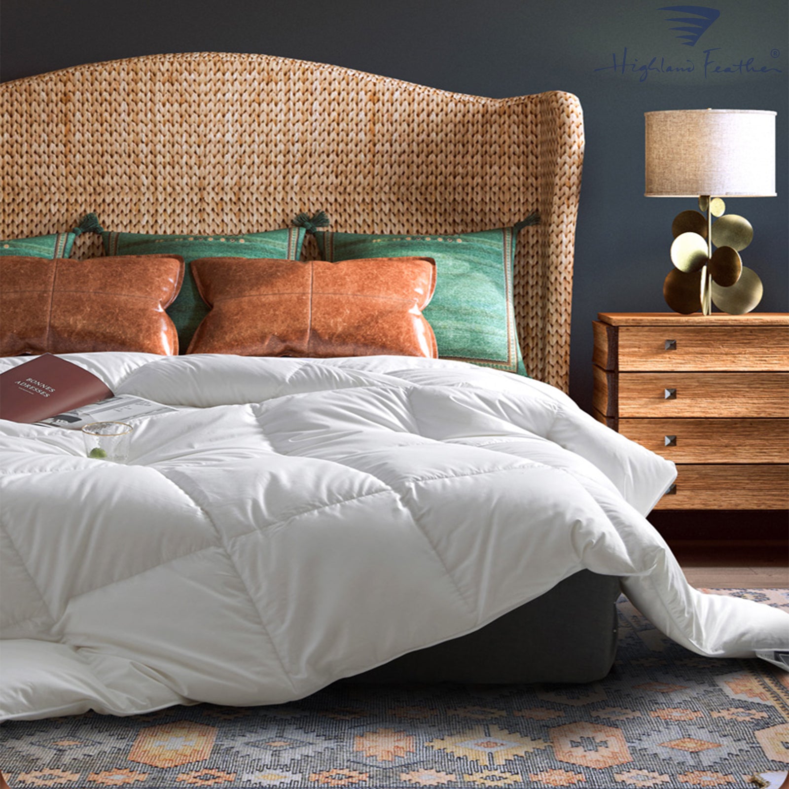 highland feather duvet cover