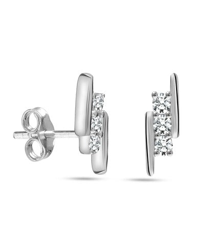 LeCalla Double Bar Stud Earrings