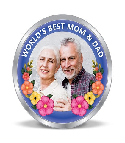 Happy Parents Day Gift 999 Pure Silver Coin