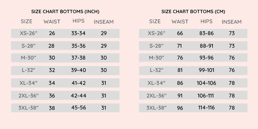 Size Guide | Y2K Outfits Store