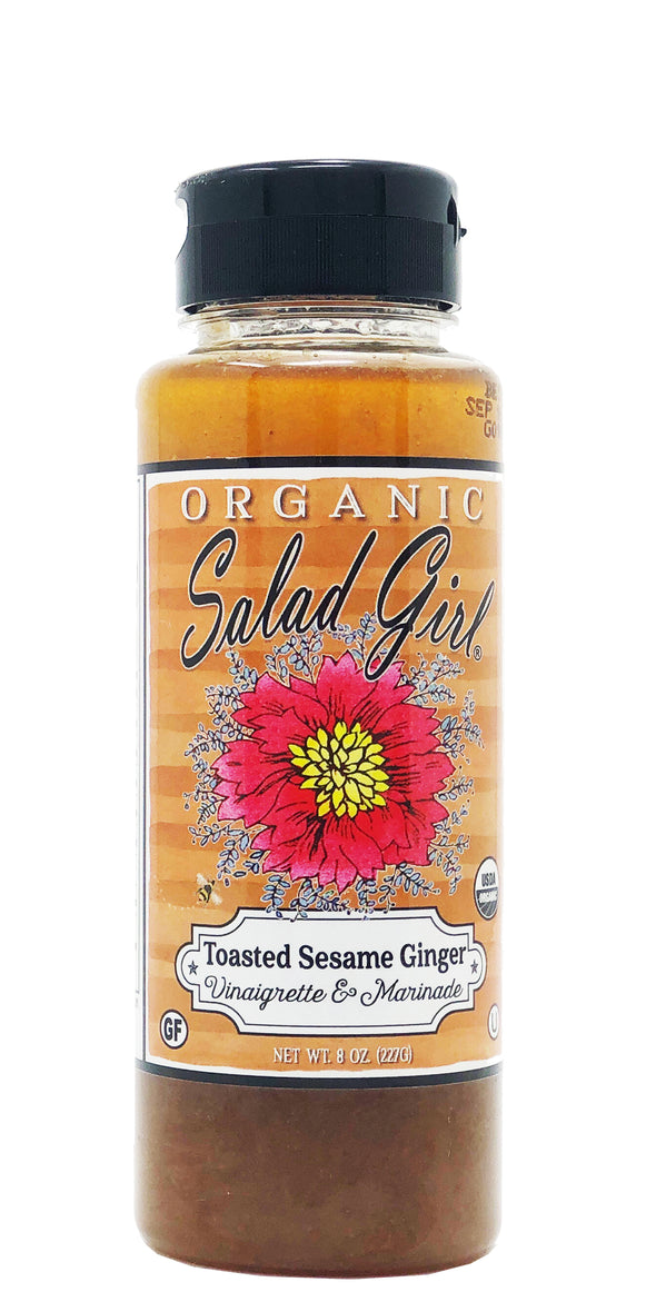 Toasted Sesame Ginger Organic Vinaigrette & Marinade – The Salad Girl ...