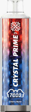 Crystal Prime 7000 Disposable Vape Puff Device Box of 10 - Cherry Burst (New) -Vapeuksupplier