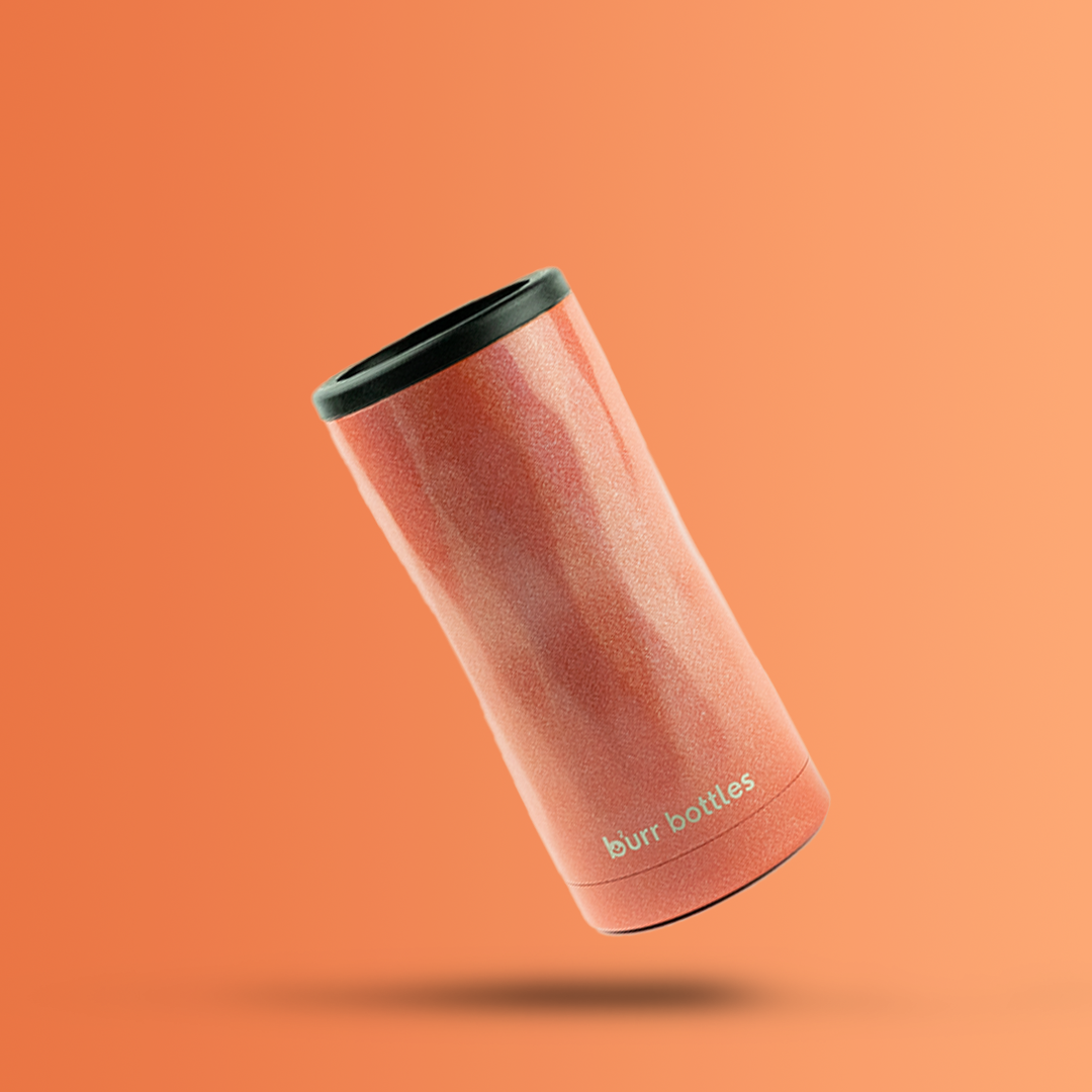 BRUMATE GLITTER ROSE GOLD CAN COOLER