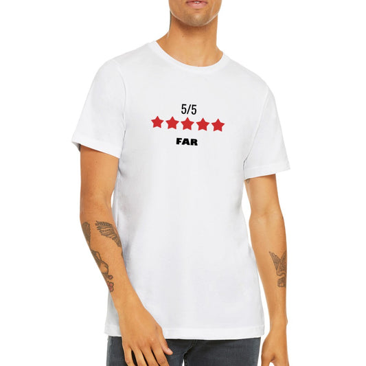 Vild Tilskynde Electrify Sjove T-shirts - 5 Stjernet Farfar - Premium Unisex T-shirt – Citatshirts.dk