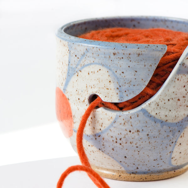 Purple Speckled Ceramic Yarn Bowl – NerdCraft