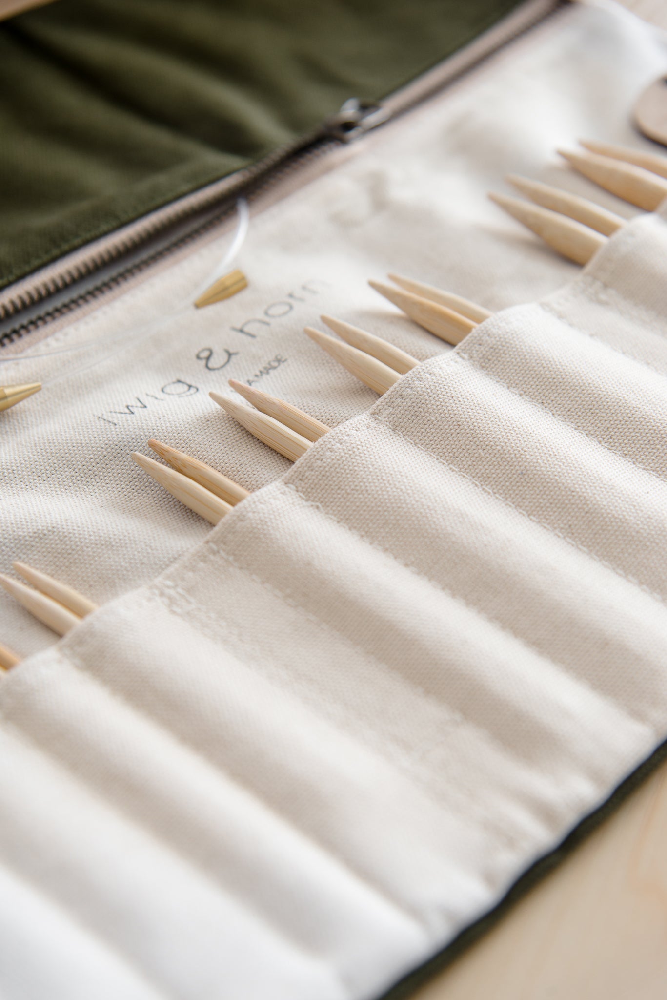 standard canvas interchangeable needle case - $40.00