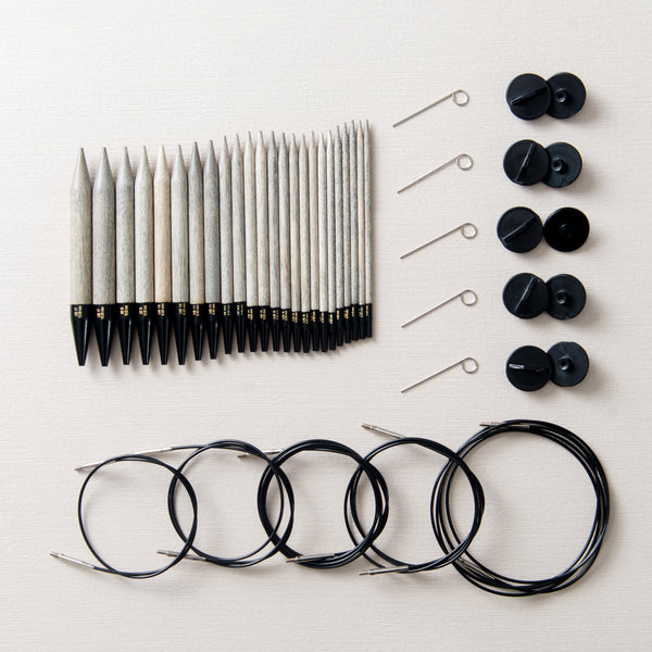 LYKKE: Driftwood Interchangeable Circular Needle Set – Knitters Without  Borders LLC