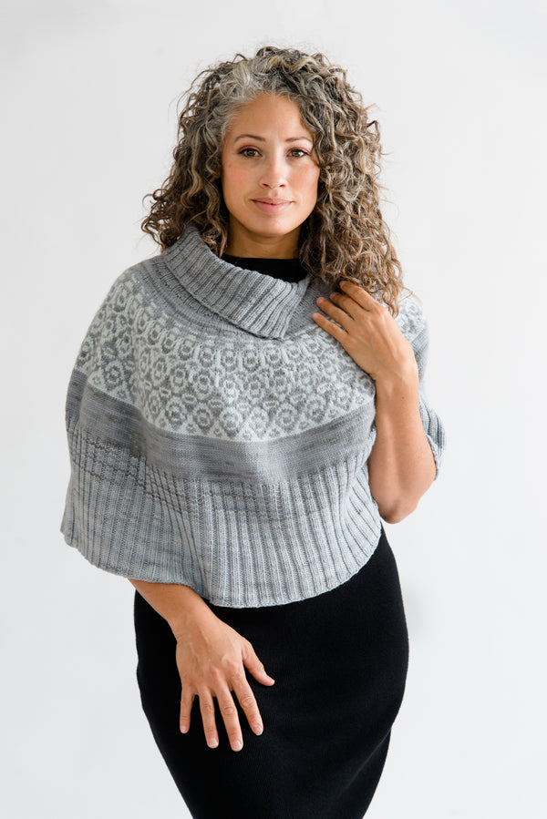 nascha poncho knitting pattern – Quince & Co.