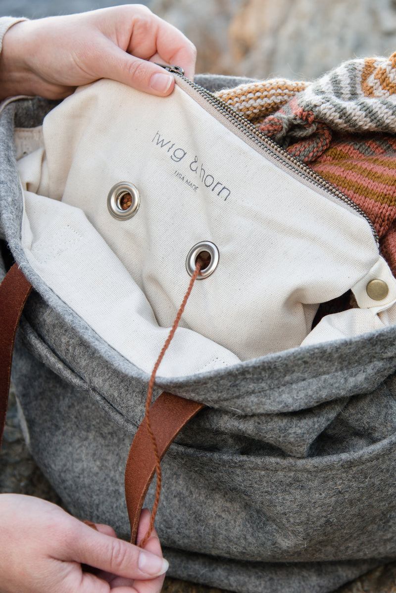 Twig & Horn Original Wool Crossbody Tote – Quince & Co.