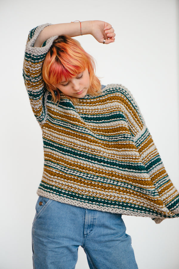 UO Striped Texture Knit Jumper