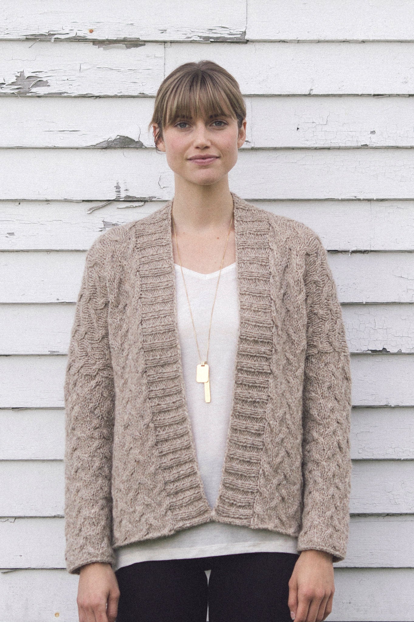 Chestnut Cardi Knitting Pattern by Pam Allen – Quince & Co.