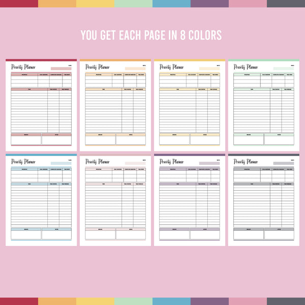 Free Printable Adhd Planner Pages