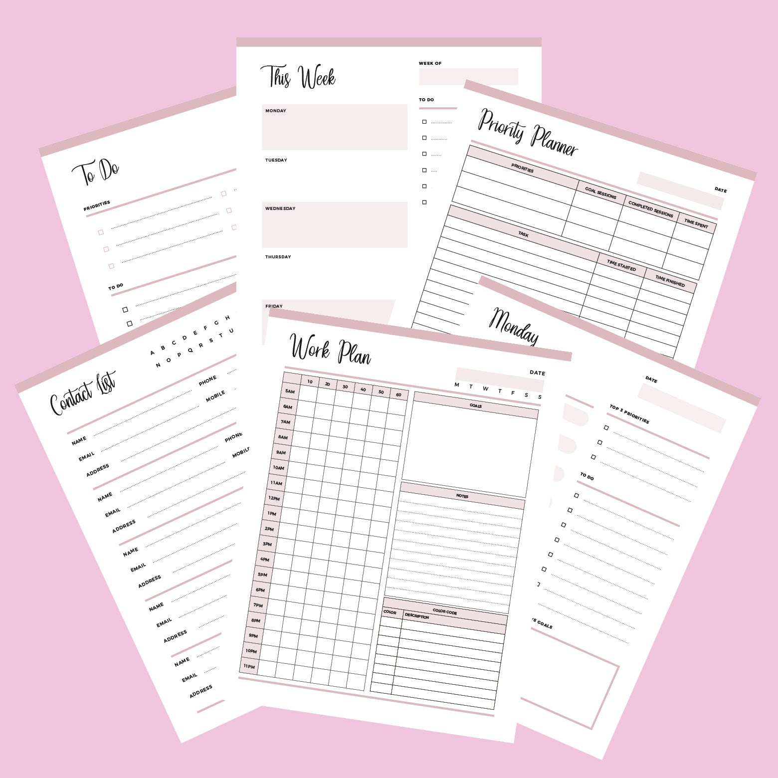 Printable ADHD Life Planner