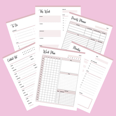 Adhd Planner, Home Management Binder, Life Organizer Bundle