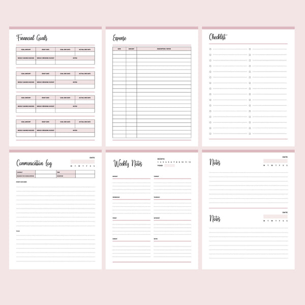 Printable Direct Sales Planner (MLM) Instant Download PDF 65 PAGES