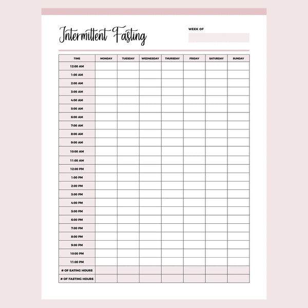 Calorie Counter (b&w) • The Printables